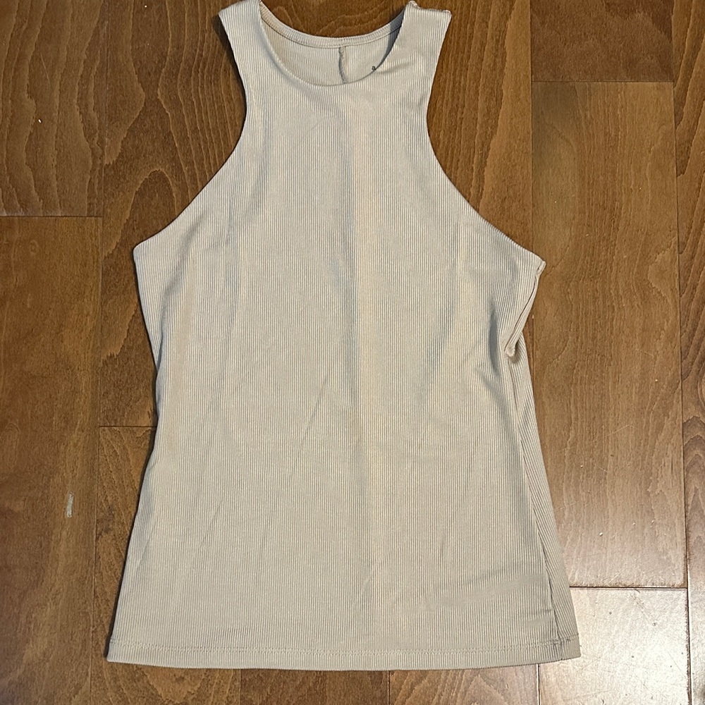 a new day Beige Tank Top‎
